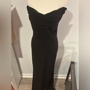 Chic Strapless Black Dress